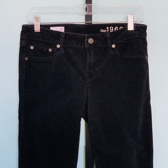 GAP Always Skinny Black Corduroy Jeans Size 27 - Picture 3 of 8